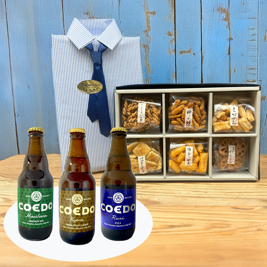 【父の日限定】お酒にぴったり6袋ギフト+COEDOビール3種セット
