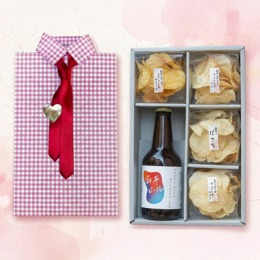 【100個限定】麻布ビール＋定番ぽてち4袋PINKギフト